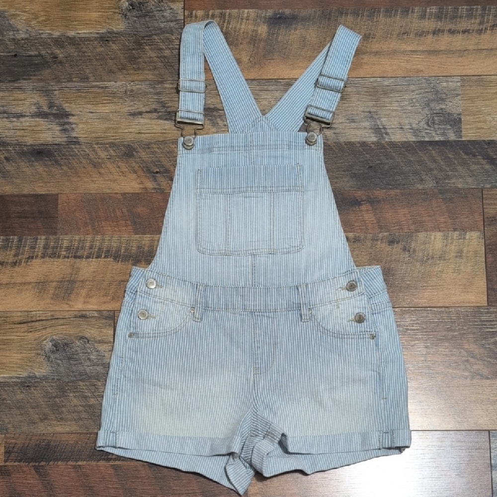 Blue Spice Light Blue Jean Shorts Overalls
